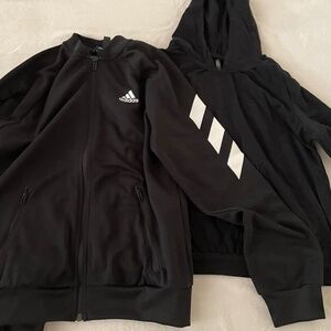 NWOT 2 black hoody nwot adidas sweat zip up and plain black splash